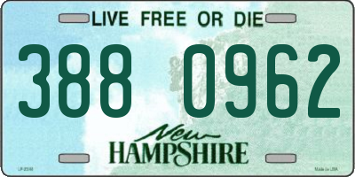 NH license plate 3880962
