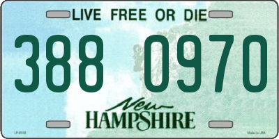 NH license plate 3880970