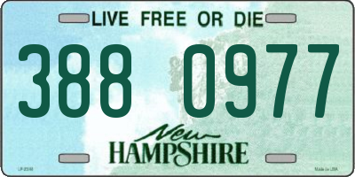 NH license plate 3880977