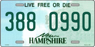 NH license plate 3880990