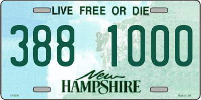 NH license plate 3881000