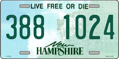 NH license plate 3881024