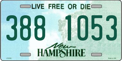 NH license plate 3881053