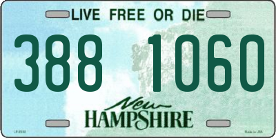 NH license plate 3881060