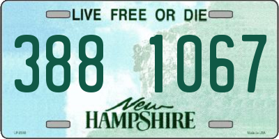 NH license plate 3881067