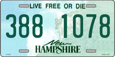 NH license plate 3881078