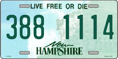 NH license plate 3881114
