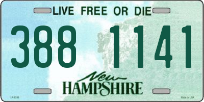 NH license plate 3881141