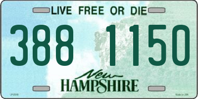 NH license plate 3881150
