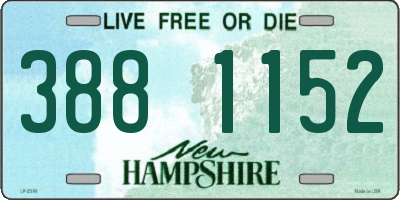 NH license plate 3881152