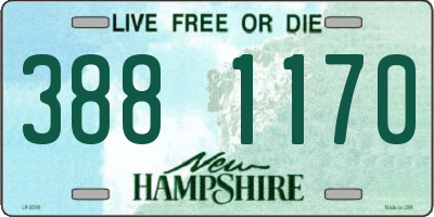 NH license plate 3881170
