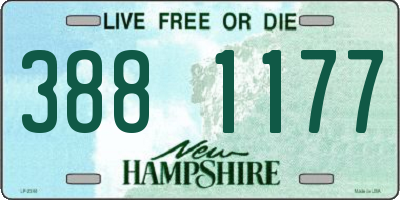 NH license plate 3881177