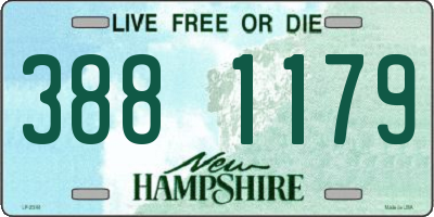 NH license plate 3881179