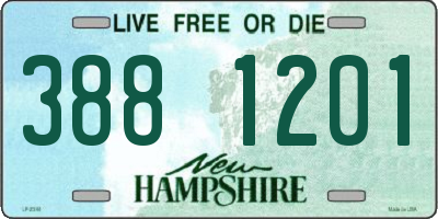 NH license plate 3881201