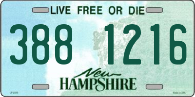 NH license plate 3881216