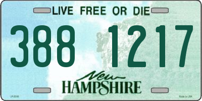 NH license plate 3881217