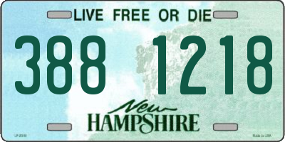NH license plate 3881218
