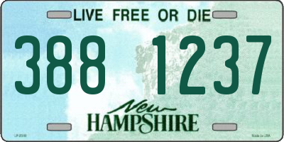 NH license plate 3881237