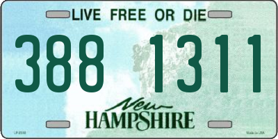 NH license plate 3881311