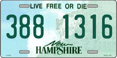 NH license plate 3881316