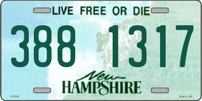 NH license plate 3881317
