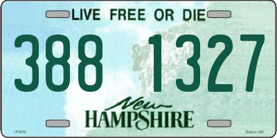NH license plate 3881327