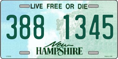 NH license plate 3881345