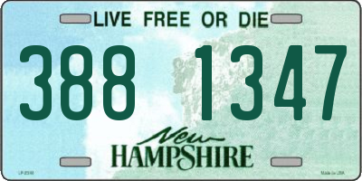NH license plate 3881347