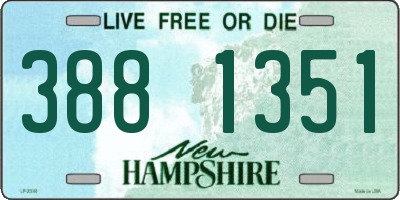NH license plate 3881351