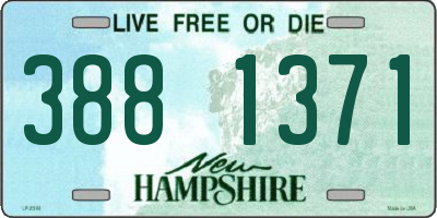 NH license plate 3881371