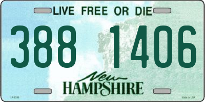 NH license plate 3881406