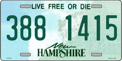NH license plate 3881415