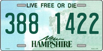 NH license plate 3881422