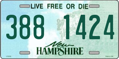 NH license plate 3881424