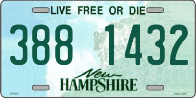 NH license plate 3881432