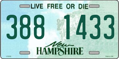 NH license plate 3881433