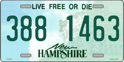 NH license plate 3881463