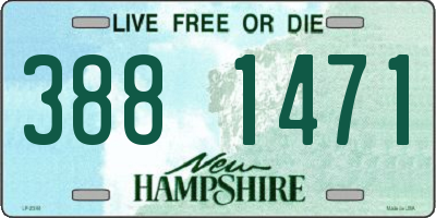 NH license plate 3881471