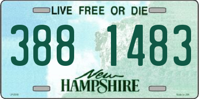 NH license plate 3881483