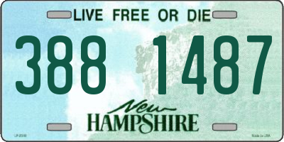 NH license plate 3881487