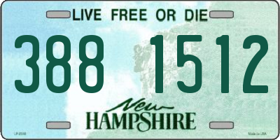 NH license plate 3881512