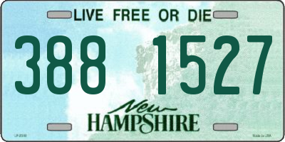 NH license plate 3881527