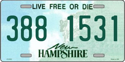 NH license plate 3881531
