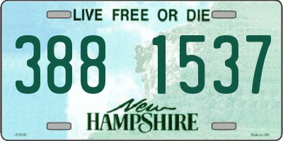 NH license plate 3881537