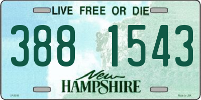 NH license plate 3881543