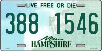 NH license plate 3881546