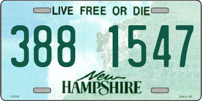 NH license plate 3881547
