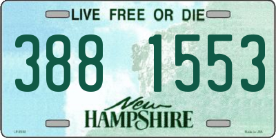 NH license plate 3881553