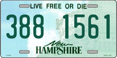 NH license plate 3881561