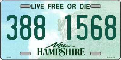 NH license plate 3881568